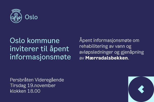 Møte 19. november om gjenåpning av Mærradalsbekken